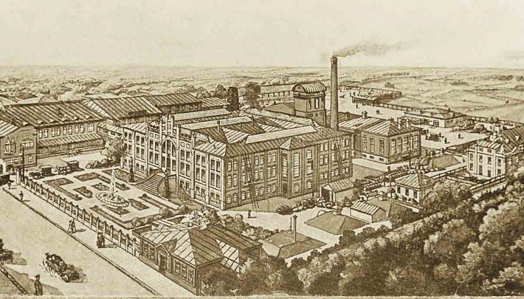 A view of the Ralle factory on Mytnaya Street in Moscow. 