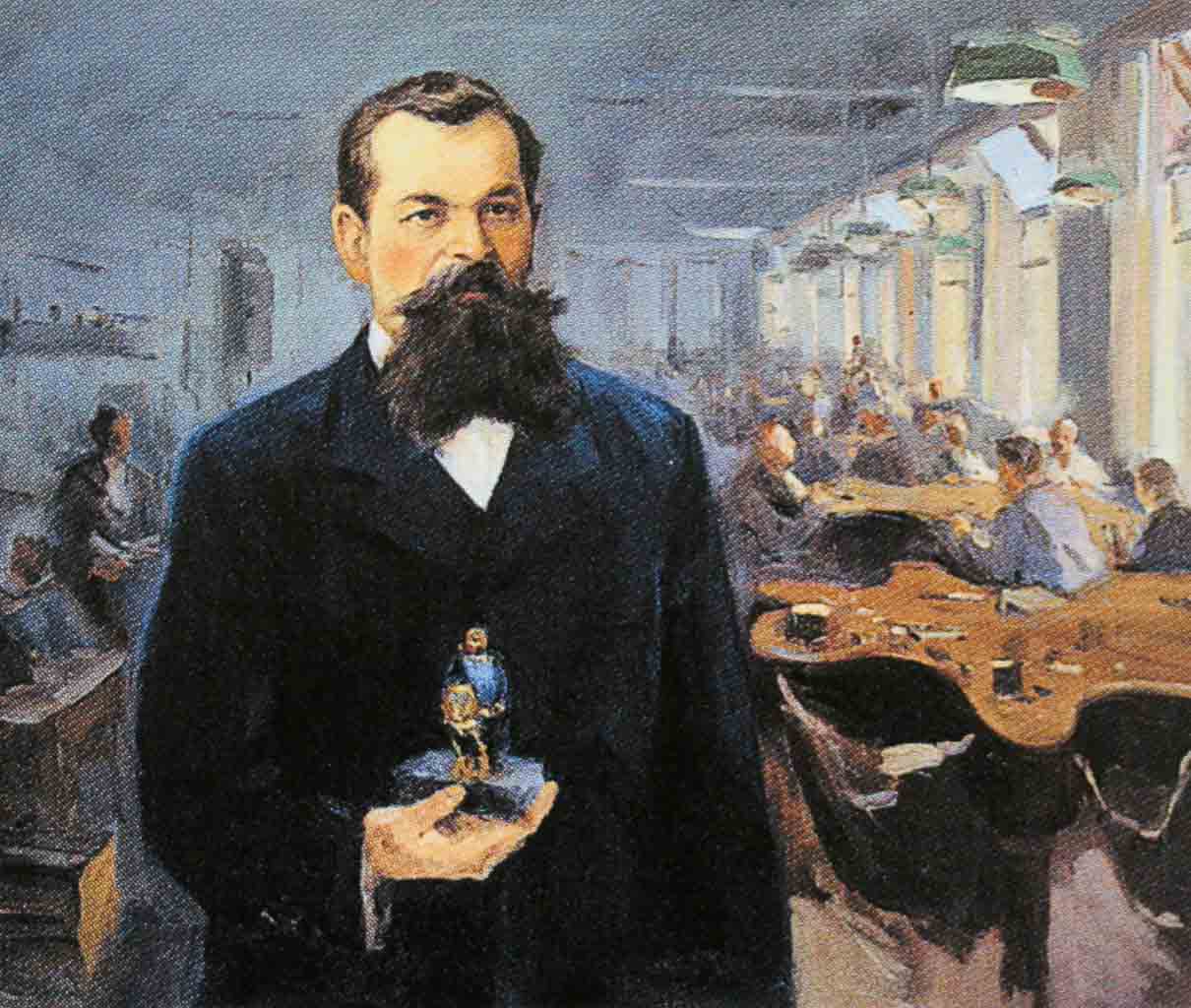 Михаил Перхин в своей мастерской. Автор – художник А. Перевышко