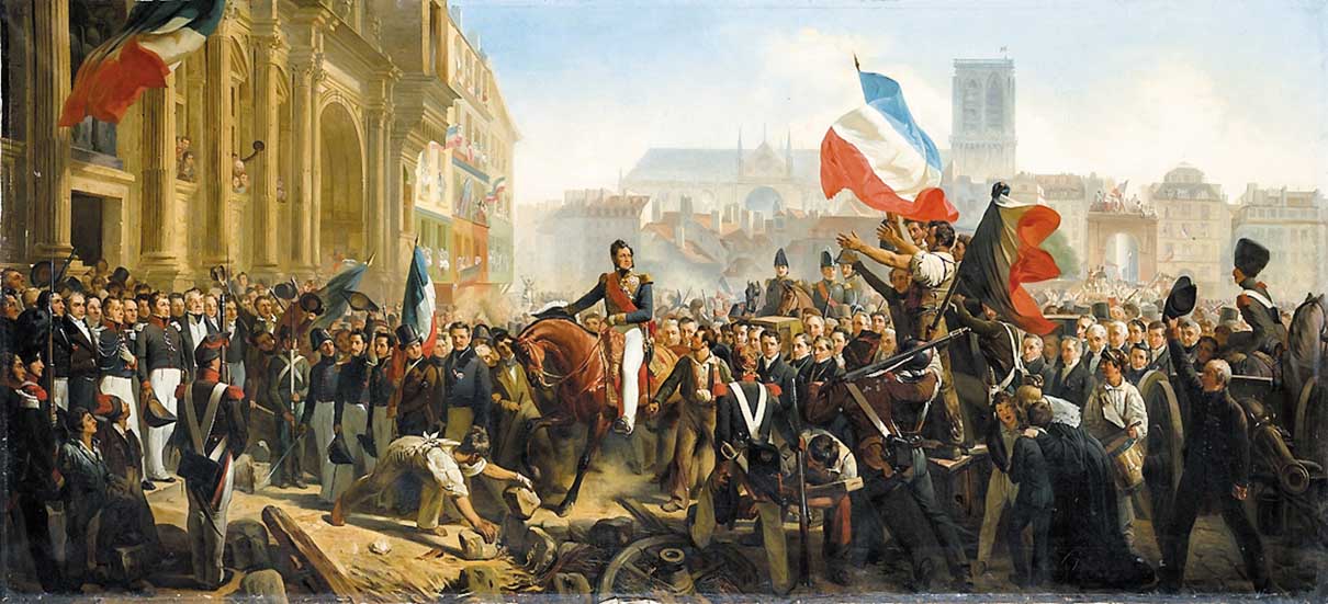 Л.-Б.-П. Прибытие Луи-Филиппа в Отель-де-Виль 31 июля 1830 года