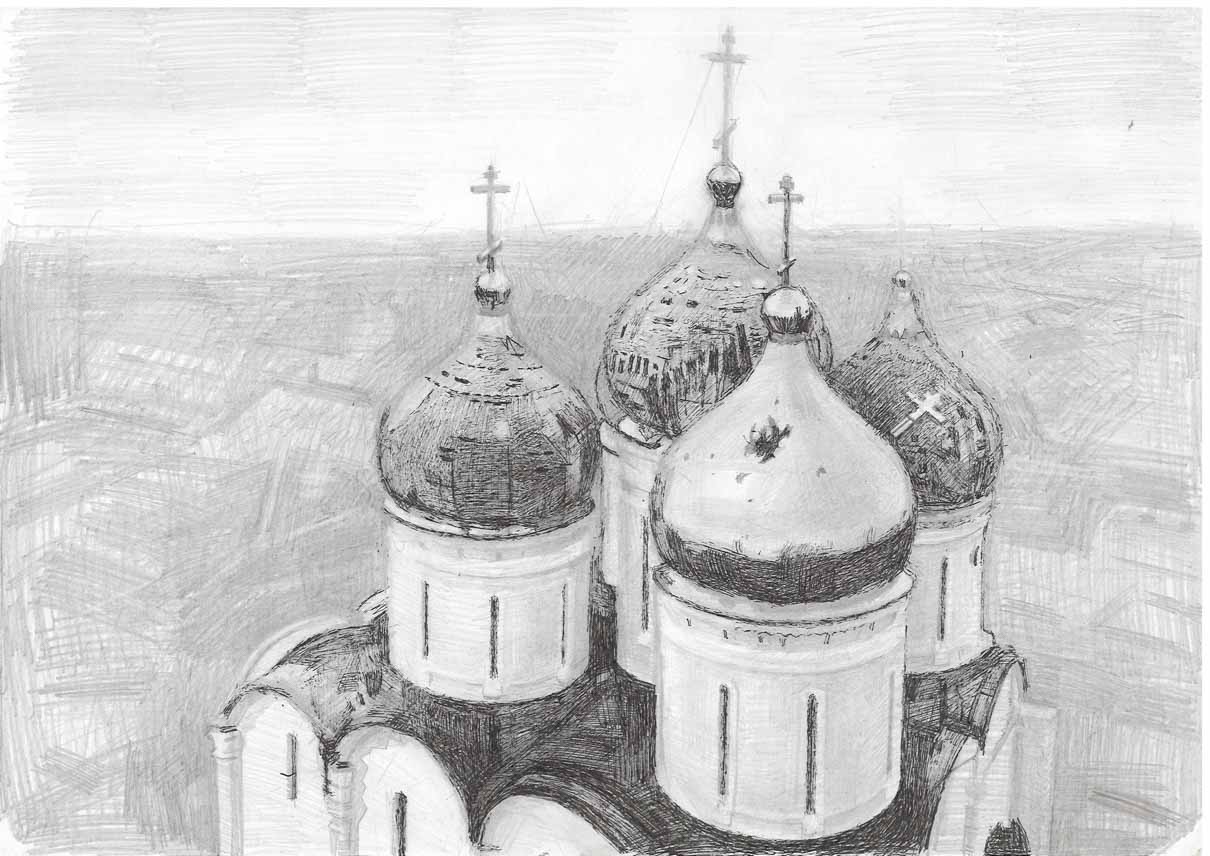 Купола Свято=Успенского храма тоже требуют ремонта