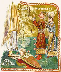 Ярополк и его жена Ирина перед святым апостолом Петром