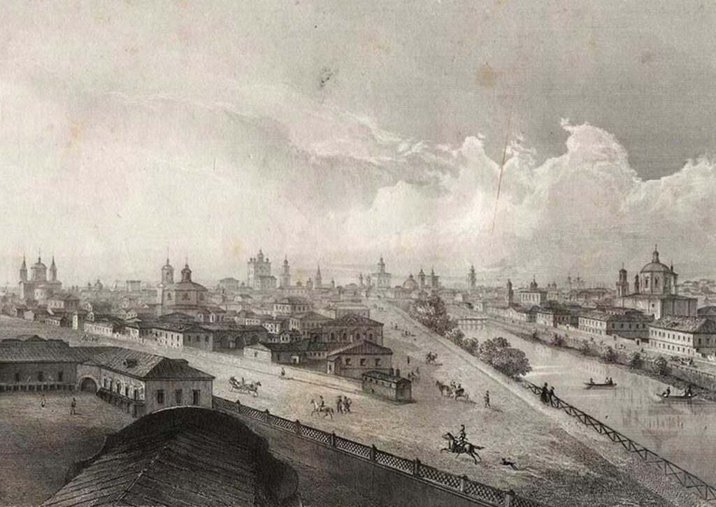 Астрахань. Иллюстрация из книги Ш. Сен-Жюльена «Живописное путешествие по России»