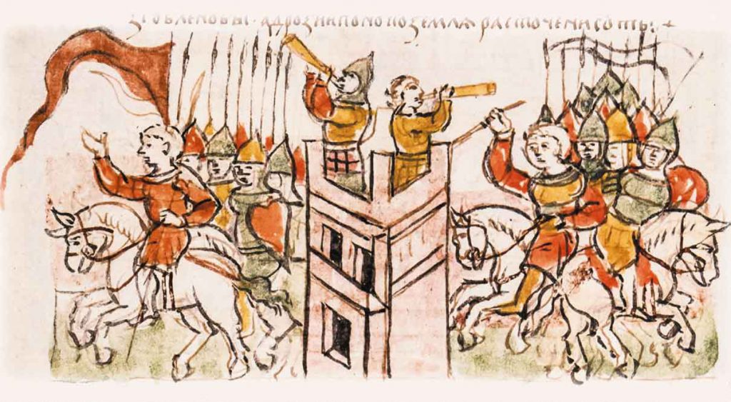 Разграбление половцами черниговских земель