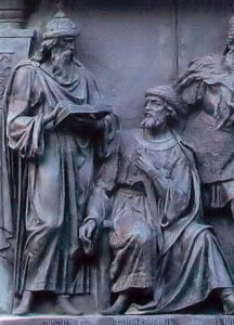 Владимир Мономах на памятнике "Тысячелетие России". Великий Новгород