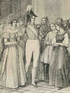 Царь и царица. Иллюстрация из книги Ж. де Ланьи «Кнут и русские. Нравы и устройство России»