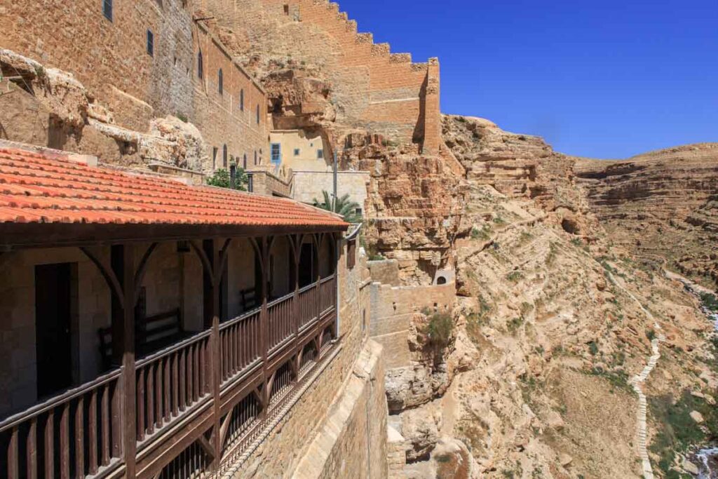 Лавра Саввы Освященного. Кедронская долина Иудейской пустыни. Основан около 484 года