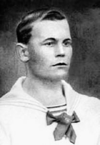 Иван Бешов времен службы на броненосце