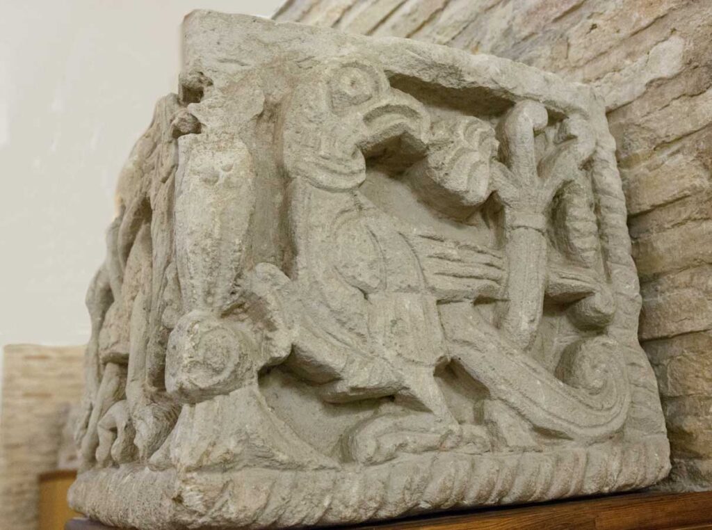 Белокаменный рельеф. Борисоглебский собор. Чернигов. XII в.