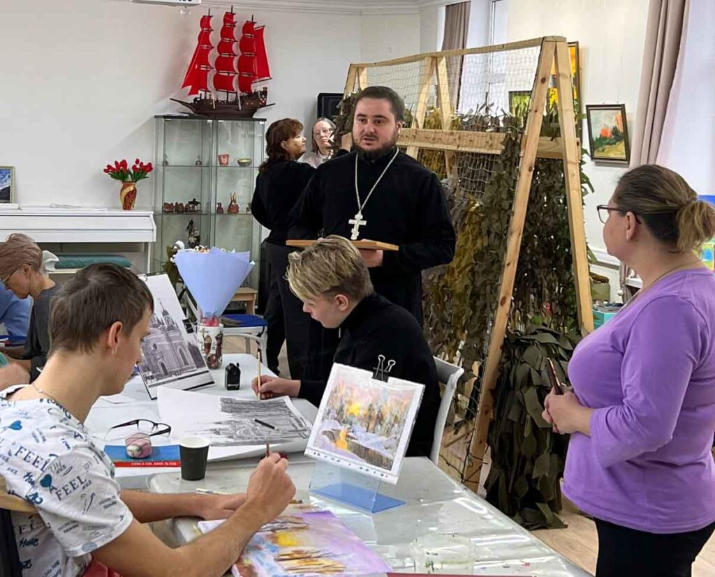 В живописной мастерской