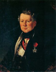 Е.А. Плюшар. Портрет Огюста Монферрана. 1834 год