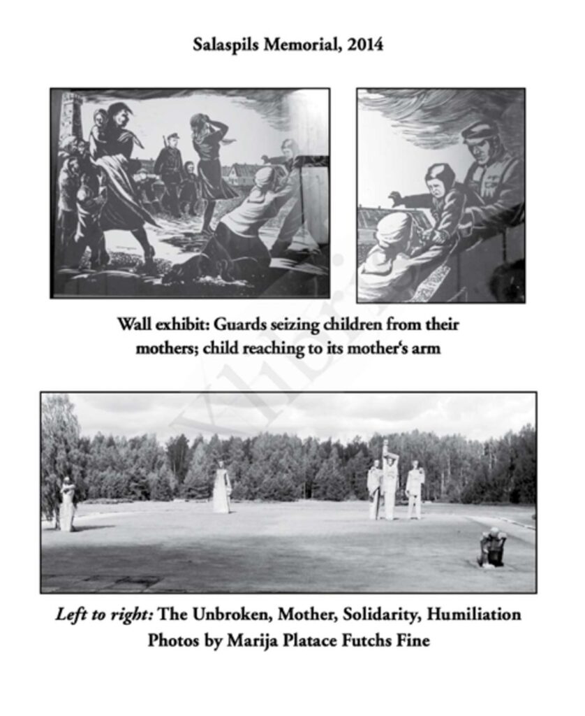 Рисунки из Саласпилсского мемориала