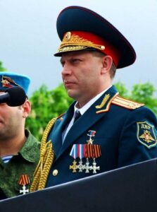 Глава ДНР Александр Захарченко. Парад Победы 9 мая 2015 года