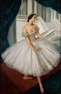 А.Е. Яковлев. Портрет балерины Анны Павловой. 1924 год