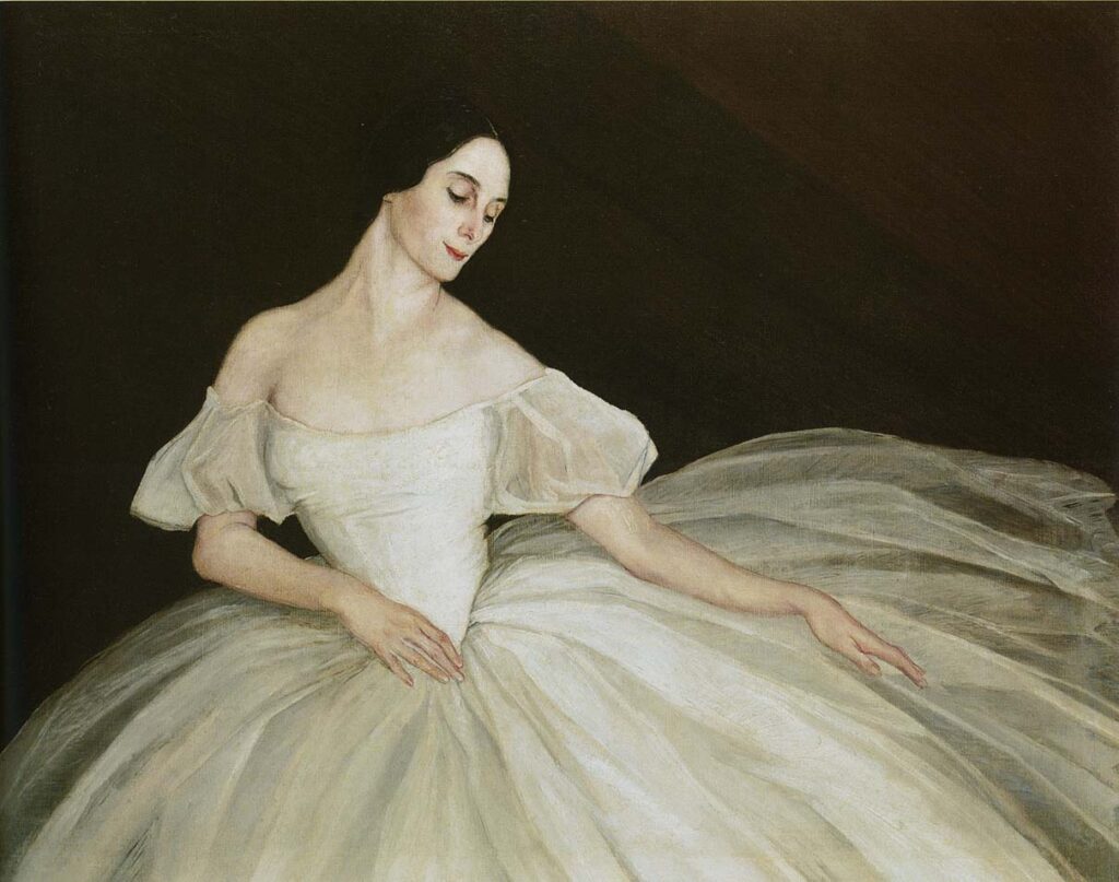 С.А. Сорин. Портрет Анны Павловой в балете "Сильфида". 1924 год