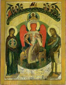 Икона Богородицы "София Премудрость Божия" из Софийского собора в Новгороде