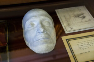 Посмертная маска Александра Сергеевича Пушкина. 1837 год. Изготовлена под наблюдением скульптора С.И. Гальберга. Музей-квартира А.С. Пушкина. Фото: Александр Бурый