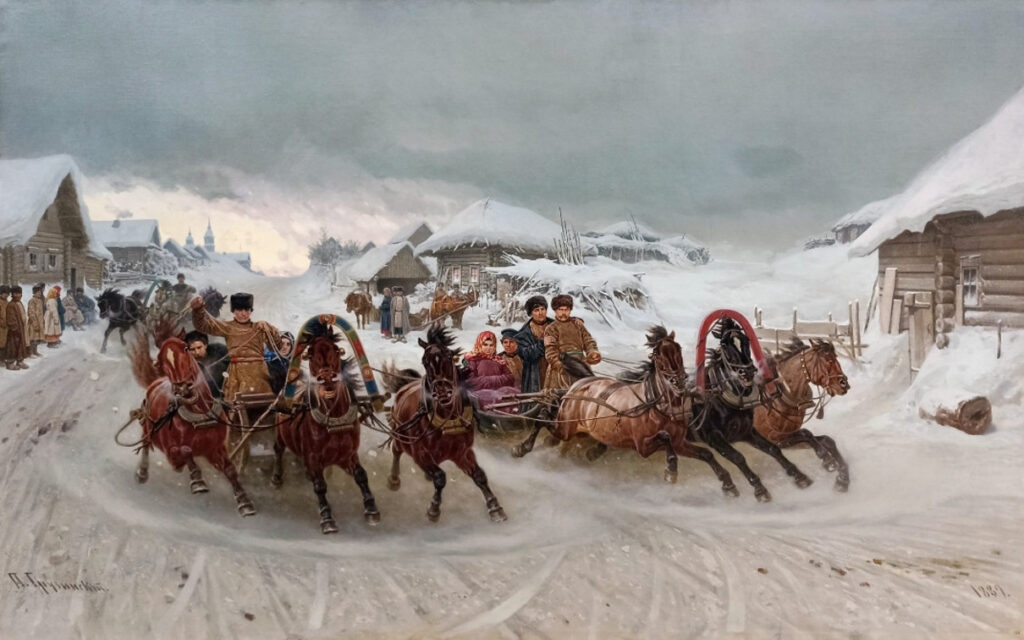 П.Н. Грузинский. Масленица. 1889 год