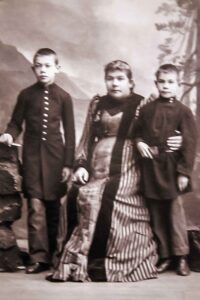 Bella Gnesina with her younger sons