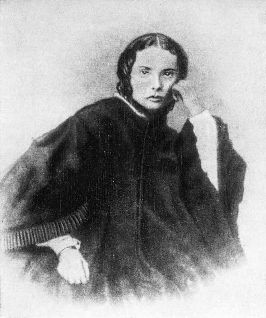 Maria Dmitrievna Dostoevskaya, née Isaeva (1824–1864), was the first wife of Fyodor Dostoevsky. Photograph by K. Shapiro