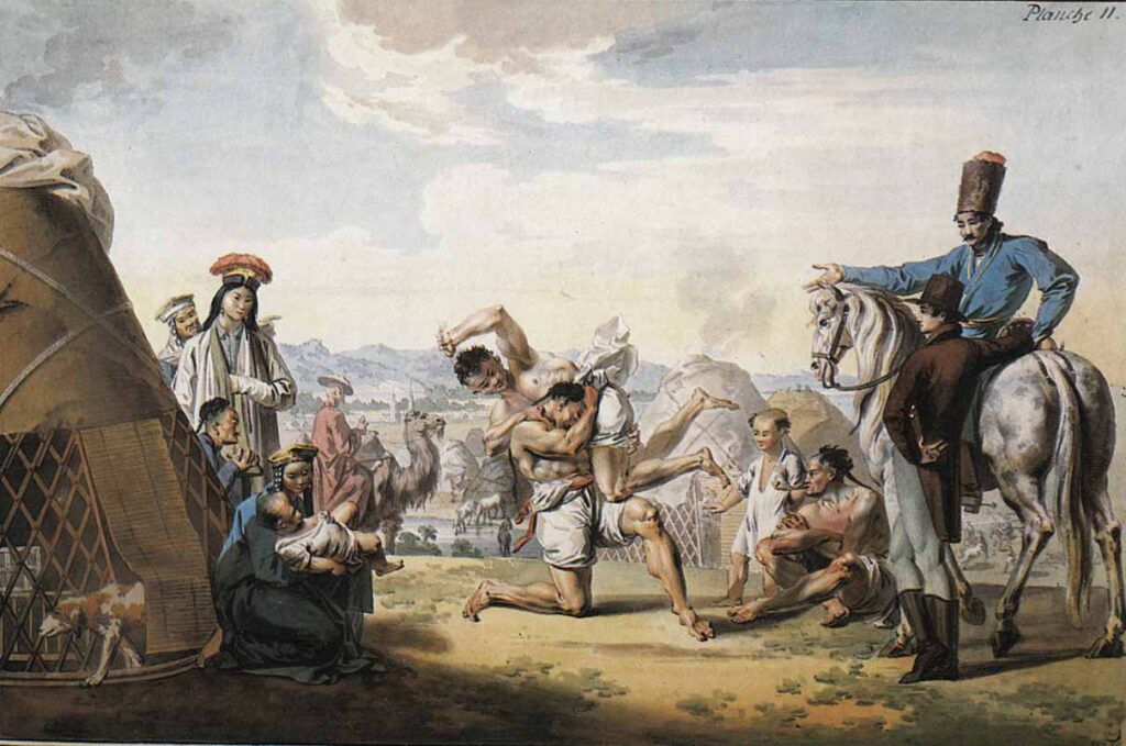 Е.М. Корнеев. Калмыцкая борьба в Ставрополе. 1803 год