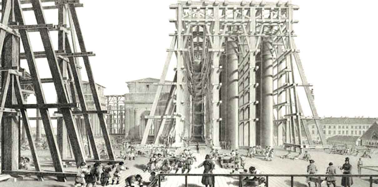 Строительство Исаакиевского собора