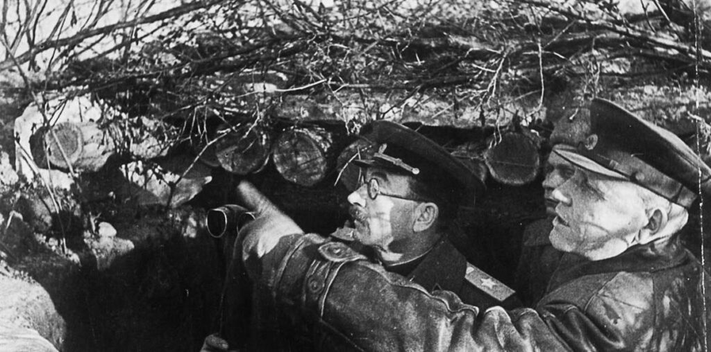 Маршал И.С. Конев и маршал П.А. Ротмистров