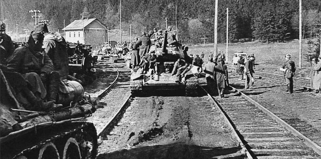 Марш-бросок 63-й Челябинской танковой бригады на Прагу