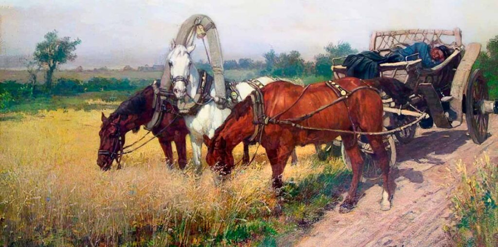 "Тройка во ржи". Павел Ковалевский, 1886 год