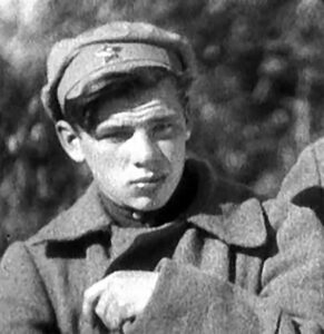 Георгий Жженов в фильме братьев Васильевых "Чапаев", 1934 год