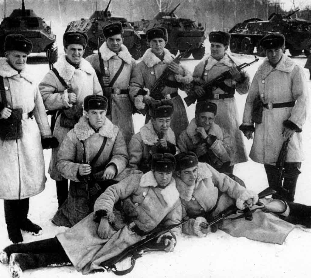 Бойцы 1-й пограничной заставы, принимавшие участие в боях на Даманском