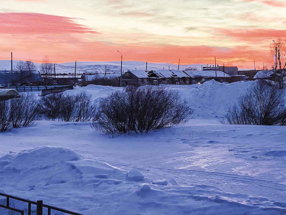 Views of the village of Lovozero. An ancient village