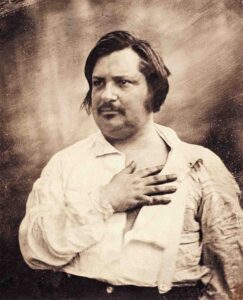 Portrait d'Honoré de Balzac. Daguerréotype. 1842