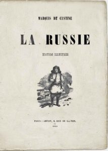 Французское иллюстрированное издание книги А. де Кюстина «Россия» 1855 года. Обложка