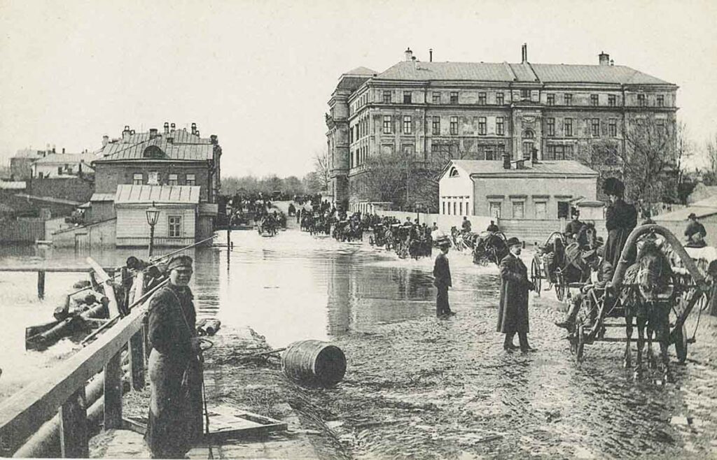 Крымский мост. Лицей цесаревича Николая. Апрель 1908 года