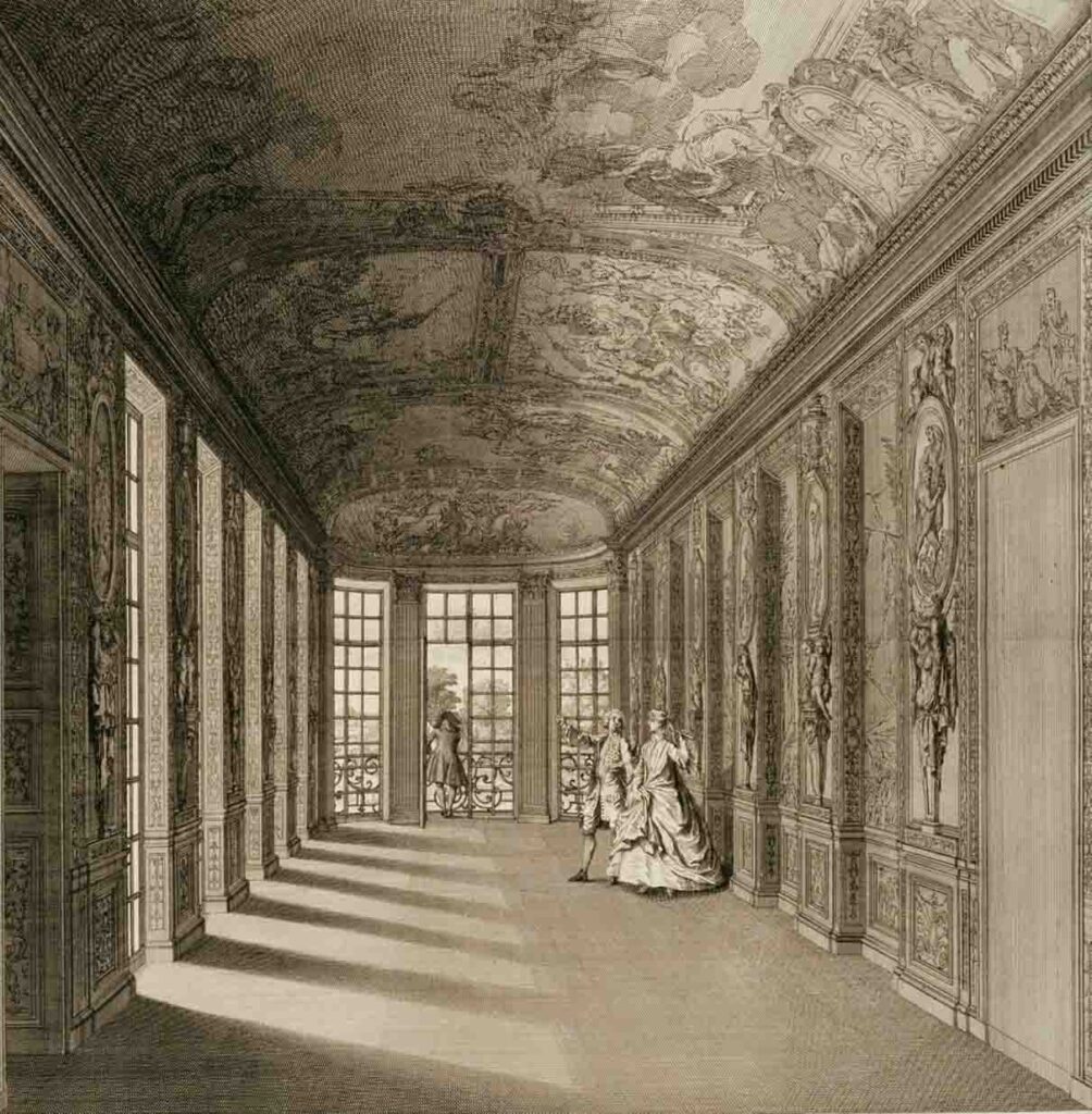 Один из залов в особняке Ламбер, «штаб-квартире» польских эмигрантов. Гравюра Б. Пикара