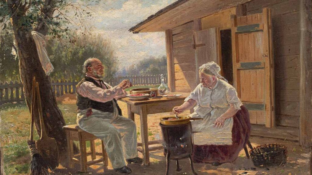 В.Е. Маковский. Варка варенья. 1876 год
