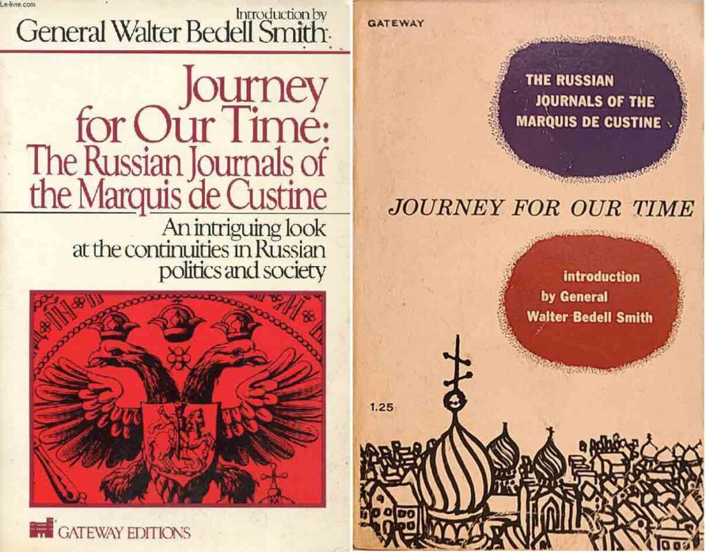 Американские издания книги маркиза де Кюстина