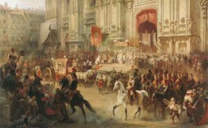 Торжественный прием фельдмаршала Александра Суворова в Милане в апреле 1799