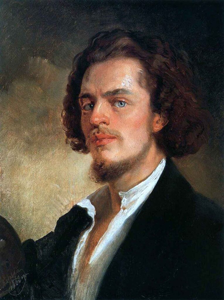 Konstantin Makovsky. Self-Portrait. 1856. Tretyakov Gallery