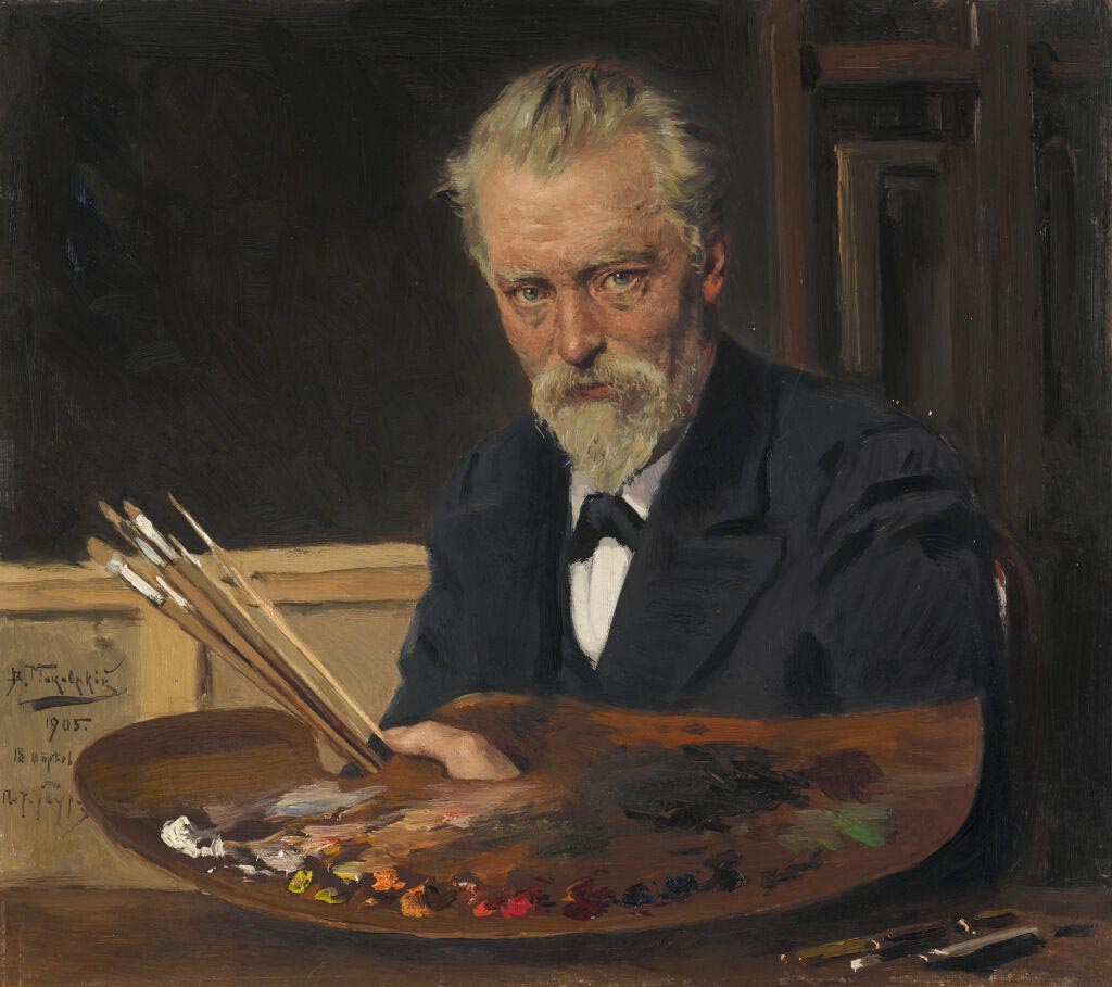 Vladimir Makovsky. Self-Portrait. 1905. Tretyakov Gallery