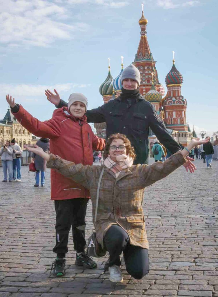 Вместе с ребятами мы прогулялись по центру Москвы
