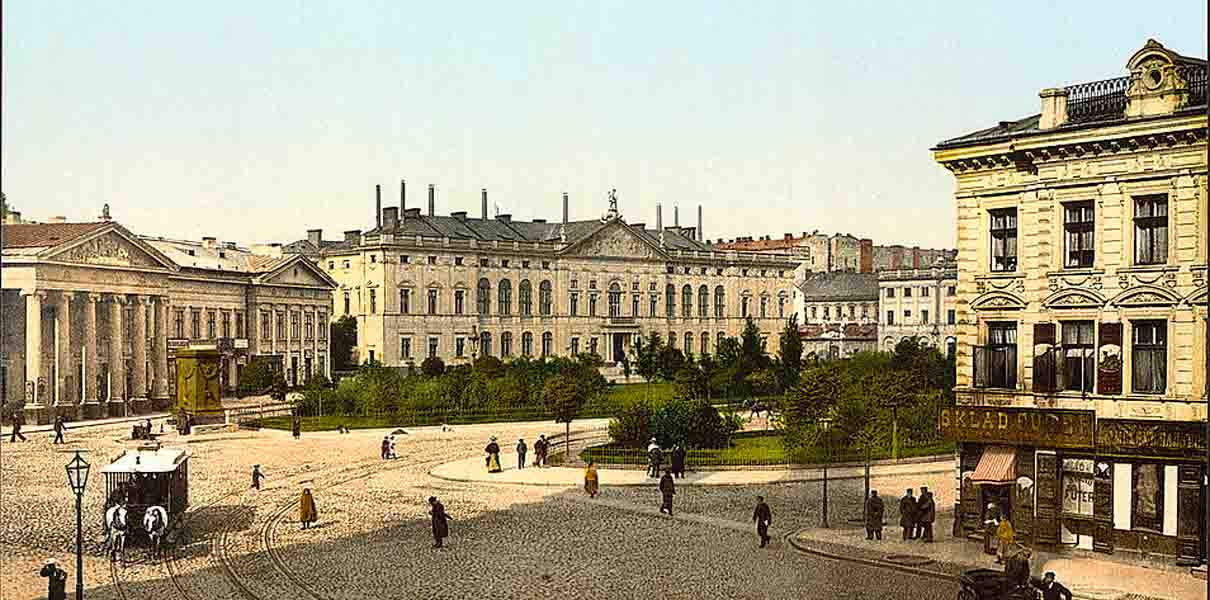 Площадь Красинских в Варшаве, XIX век