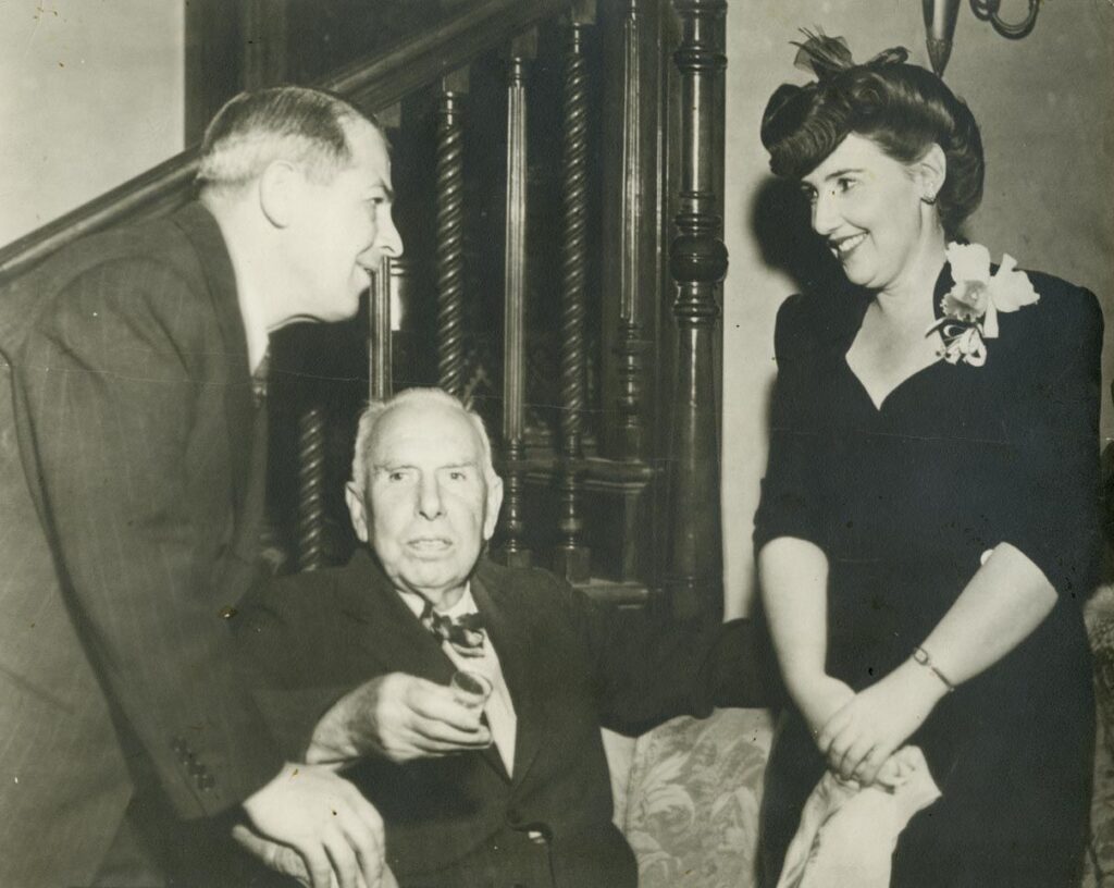 Theodore Dreiser at the Soviet Consulate, 1943.