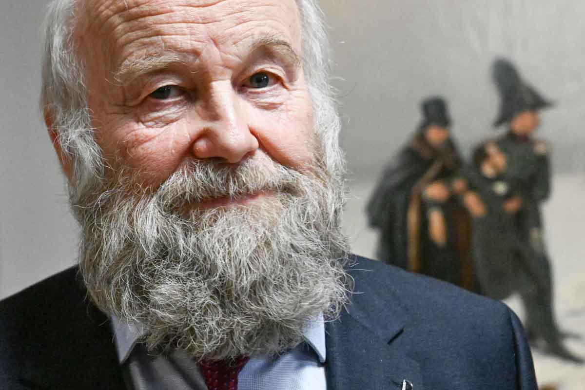 Президент Всероссийского музея А.С. Пушкина Сергей Некрасов на пресс-показе выставки «Шедевры Всероссийского музея А.С. Пушкина» в Москве
