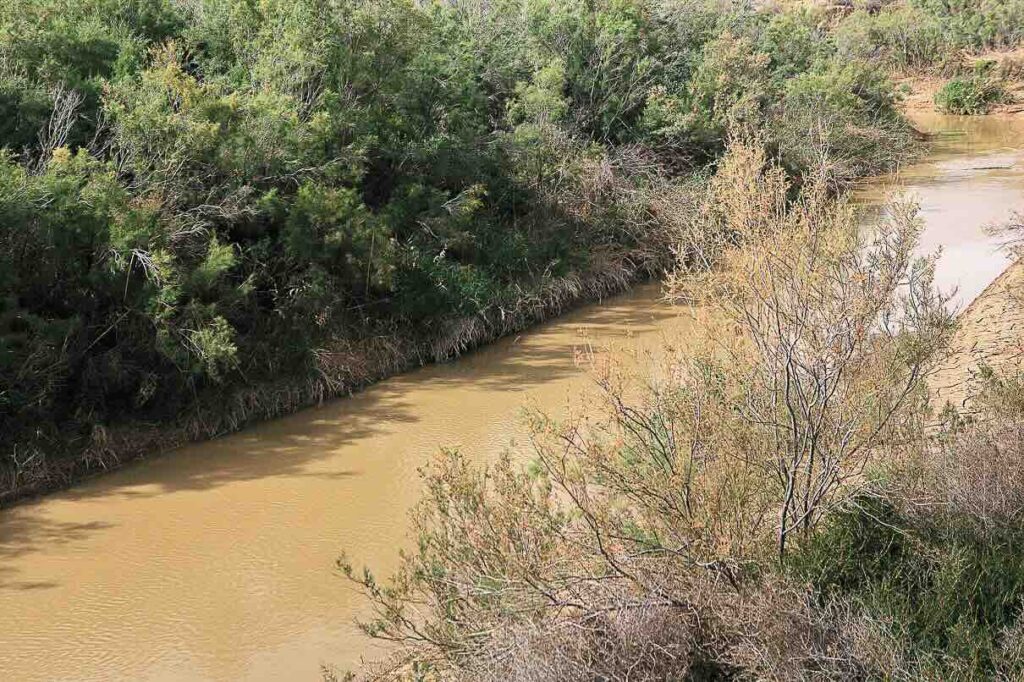 "The Jordan River flows swiftly... The water in the river is very murky, but tasty, and you cannot get enough of it when you drink it."