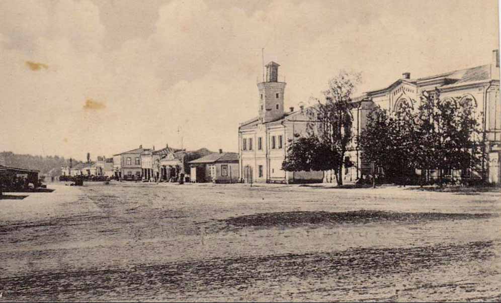 Город Богучар Воронежской губернии. Базарная площадь. Начало ХХ века