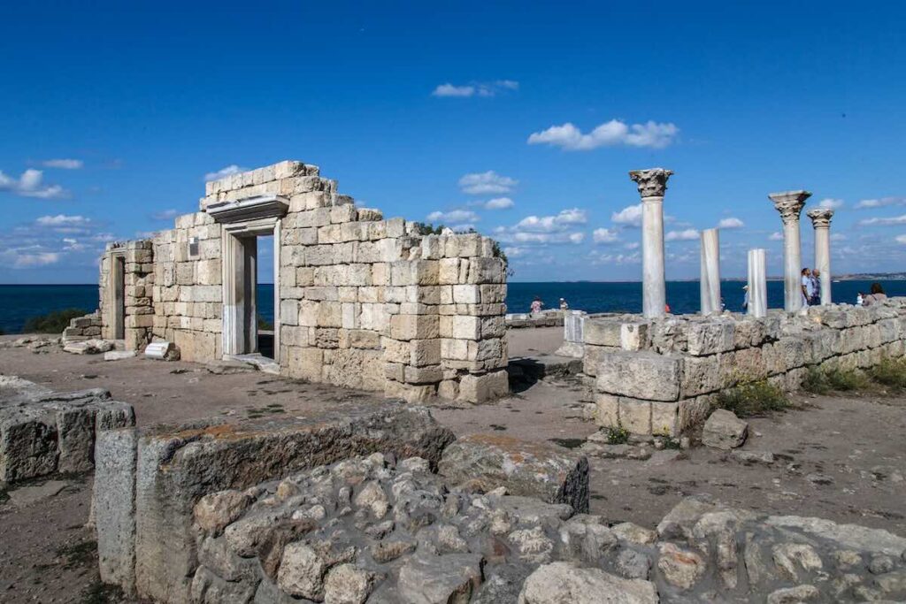 Remains of a 6th‑century Christian basilica at the Tauric Chersonesus Historical and Archaeological Museum