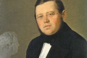 Михаил Николаевич Загоскин. Портрет работы художника В.А. Тропинина. Конец 1830-х — начало 1840-х годов