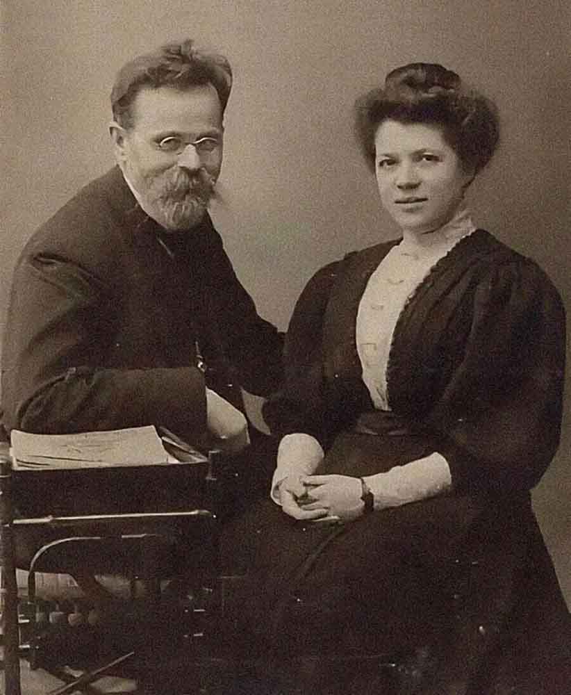 Н.А. Морозов с женой Ксенией. 1900-е годы