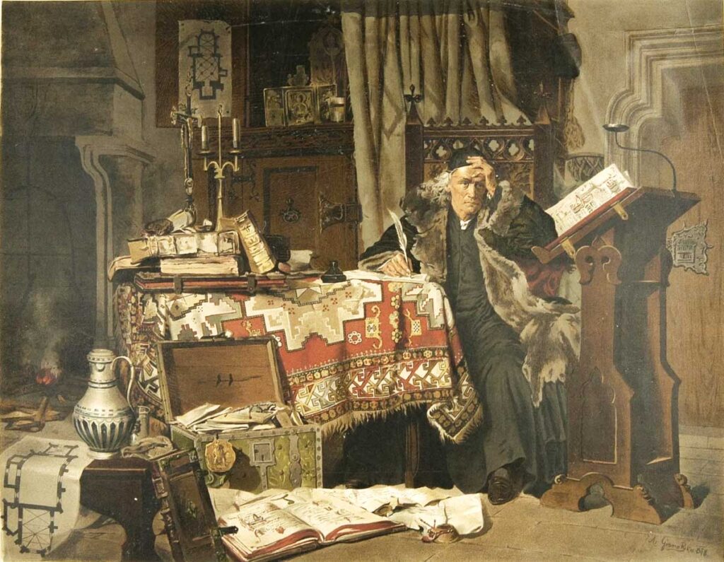 Ян Длугош. Картина работы Антонуша Грамматики. 1878 год. Фото предоставлено Н. Золотаревой